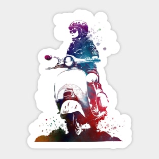 Motor scooter sport art Sticker